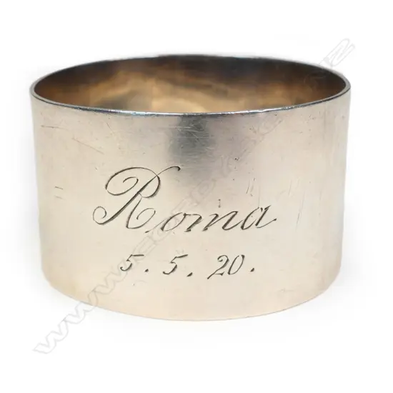 'Kohn' (Kohn & Co. (Siegfried)) silver napkin ring,